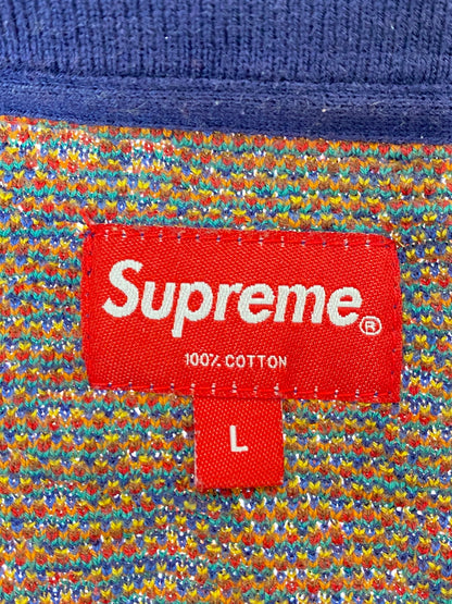 【中古品】【メンズ】 Supreme シュプリーム 20SS PATCHWORK ZIP UP KNIT POLO ジップアップニット トップス 149-250830-ks-42-min サイズ：L カラー：マルチカラー 万代Net店