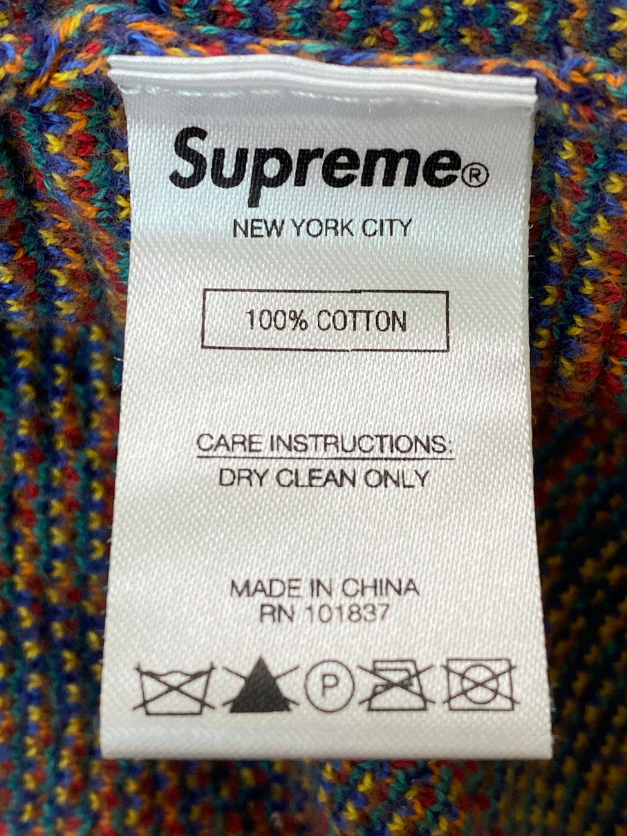 【中古品】【メンズ】 Supreme シュプリーム 20SS PATCHWORK ZIP UP KNIT POLO ジップアップニット トップス 149-250830-ks-42-min サイズ：L カラー：マルチカラー 万代Net店
