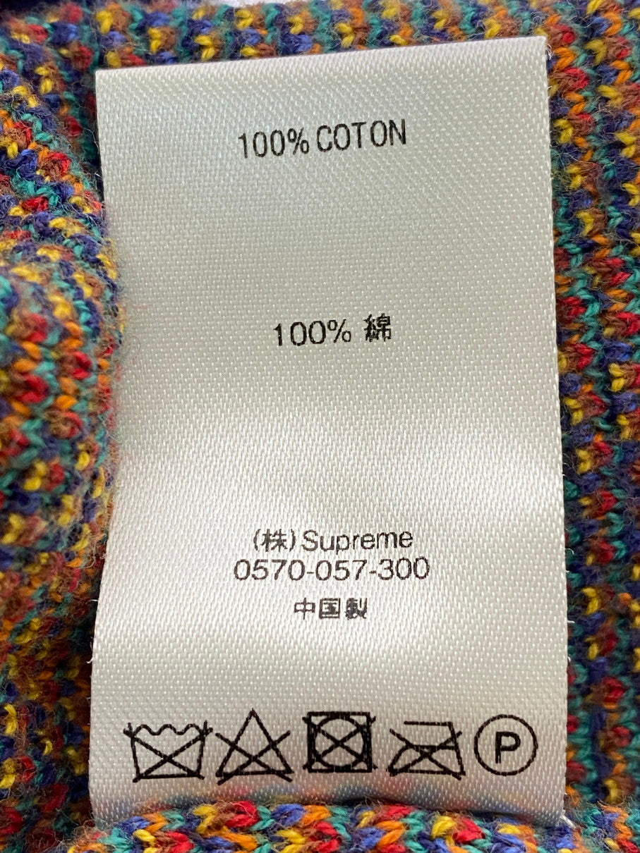 【中古品】【メンズ】 Supreme シュプリーム 20SS PATCHWORK ZIP UP KNIT POLO ジップアップニット トップス 149-250830-ks-42-min サイズ：L カラー：マルチカラー 万代Net店