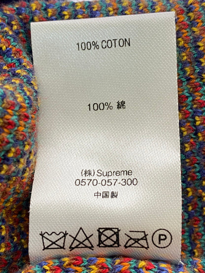 【中古品】【メンズ】 Supreme シュプリーム 20SS PATCHWORK ZIP UP KNIT POLO ジップアップニット トップス 149-250830-ks-42-min サイズ：L カラー：マルチカラー 万代Net店