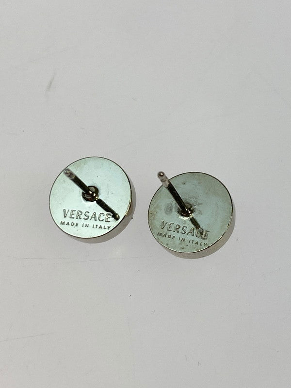 【中古品】【メンズ/レディース】 VERSACE ヴェルサーチ メドゥーサ スタッド ピアス DG27256-DJMR-4J610 ロゴ アクセサリー 182-250918-em-03-min カラー：シルバー/ブルー 万代Net店