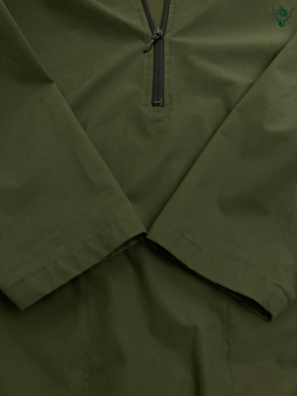 【中古品】【メンズ】 SOUTH2WEST サウスツーウエストエイト NYLON ANORAK JACKET ナイロンアノラックジャケット ライトアウター 140-251122-AS-34-min サイズ：XL カラー：カーキ 万代Net店