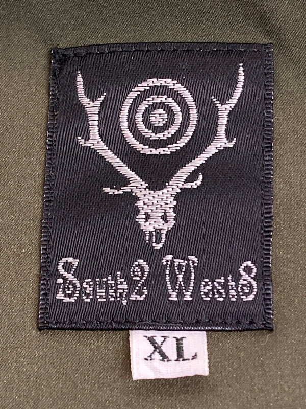 【中古品】【メンズ】 SOUTH2WEST サウスツーウエストエイト NYLON ANORAK JACKET ナイロンアノラックジャケット ライトアウター 140-251122-AS-34-min サイズ：XL カラー：カーキ 万代Net店