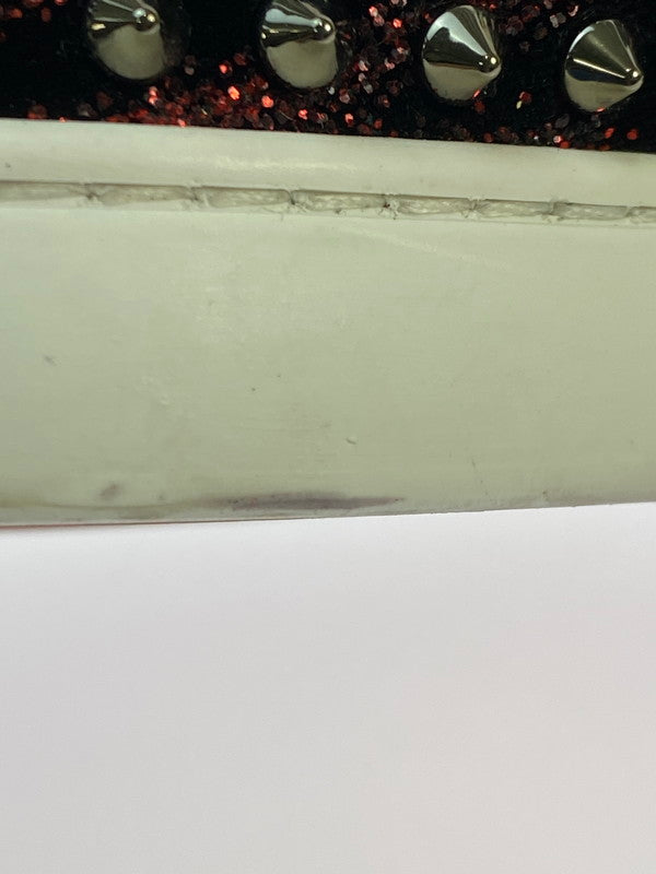 【中古品】【メンズ】 Christian Louboutin クリスチャンルブタン ローラーボート スエード スタッズ スリッポン 靴 メンズ シューズ 183-250914-em-64-min サイズ：39 カラー：ブラック 万代Net店