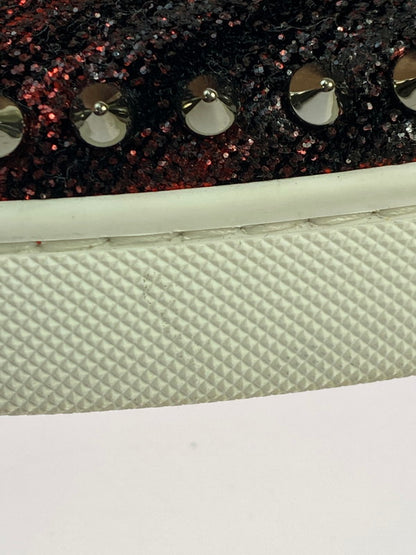 【中古品】【メンズ】 Christian Louboutin クリスチャンルブタン ローラーボート スエード スタッズ スリッポン 靴 メンズ シューズ 183-250914-em-64-min サイズ：39 カラー：ブラック 万代Net店