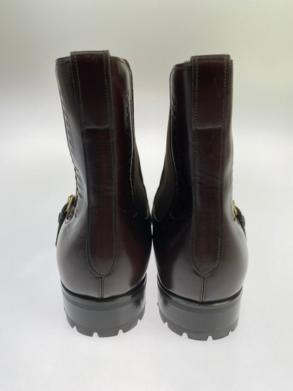 【中古品】【メンズ】 LOUIS VUITTON ルイ・ヴィトン アンクル ストラップ サイドゴア ブーツ BM0066 183-250914-em-60-min カラー：ブラウン 万代Net店