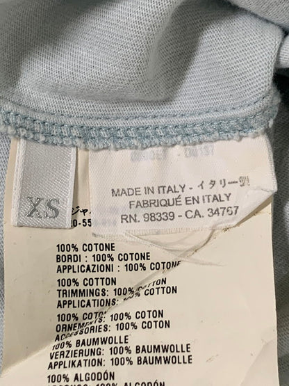 【中古品】【レディース】 PRADA プラダ 06SS C100 FOR T-SHIRT PROJECT S/S TEE ショートスリーブTシャツ 半袖 トップス 141-250910-kk-34-min サイズ：XS カラー：ライトブルー 万代Net店