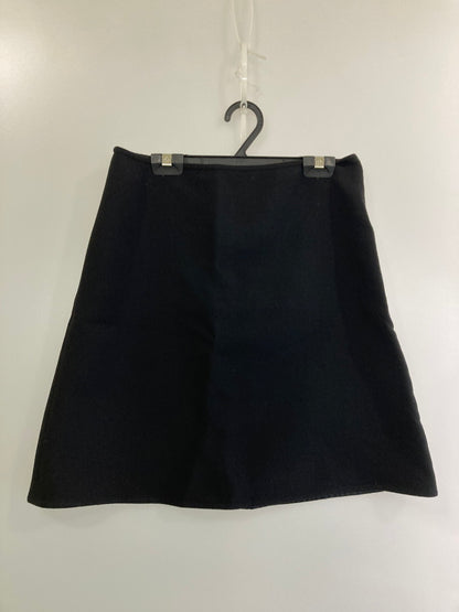 【中古品】【レディース】 HERMES エルメス SIDE ZIP UP SKIRT サイド ジップ アップ スカート レディース ボトムス 168-250901-em-01-min サイズ：36 カラー：ブラック 万代Net店