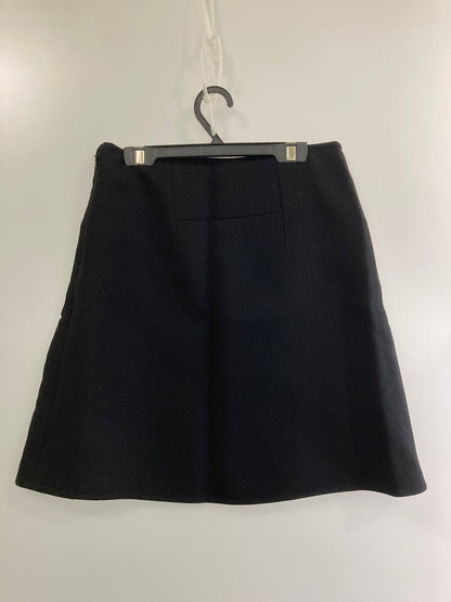 【中古品】【レディース】 HERMES エルメス SIDE ZIP UP SKIRT サイド ジップ アップ スカート レディース ボトムス 168-250901-em-01-min サイズ：36 カラー：ブラック 万代Net店