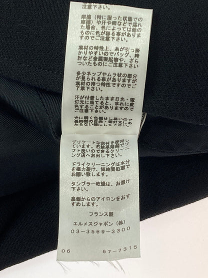 【中古品】【レディース】 HERMES エルメス SIDE ZIP UP SKIRT サイド ジップ アップ スカート レディース ボトムス 168-250901-em-01-min サイズ：36 カラー：ブラック 万代Net店