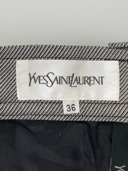 【中古品】【メンズ】 YVES SAINT LAURENT イヴ・サンローラン 90~00's ZIP UP SLACKS 90-00年代 ジップアップ スラックス ボトムス パンツ 152-250910-kk-32-min サイズ：36 カラー：グレー 万代Net店