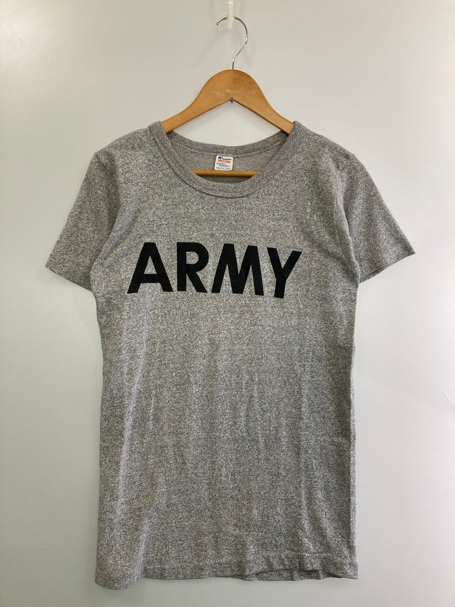 【中古品】【メンズ】 Champion チャンピオン トリコタグ USA製 ARMY SS TEE 80S アーミー 半袖 Tシャツ 80年代 メンズ トップス 丸胴 146-250901-em-18-min サイズ：M カラー：グレー 万代Net店