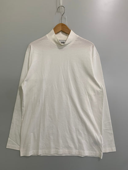 【中古品】【メンズ】 Y-3 ワイスリー CLASSIC MOCK NECK LS TEE GK4496 クラシック モックネック 長袖 Tシャツ メンズ トップス 140-251003-em-01-min サイズ：M カラー：ホワイト 万代Net店