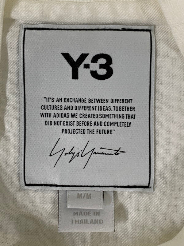 【中古品】【メンズ】 Y-3 ワイスリー CLASSIC MOCK NECK LS TEE GK4496 クラシック モックネック 長袖 Tシャツ メンズ トップス 140-251003-em-01-min サイズ：M カラー：ホワイト 万代Net店