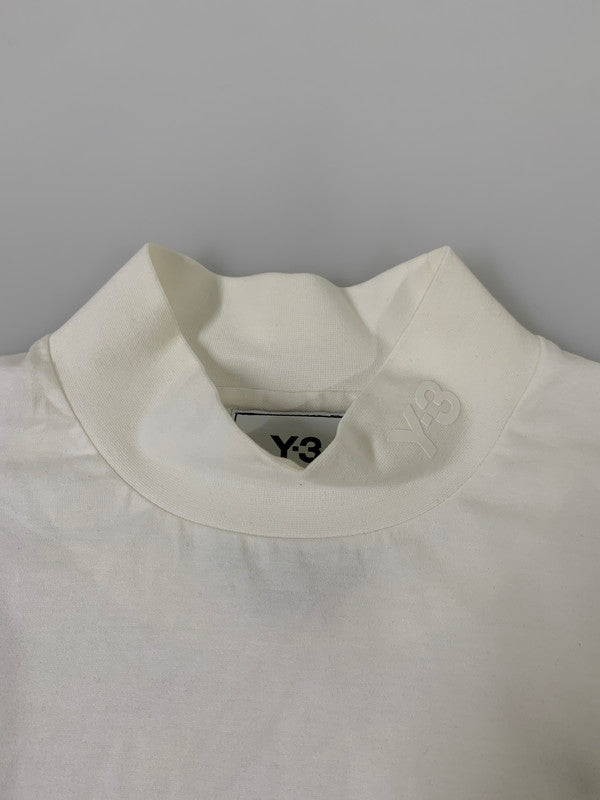 【中古品】【メンズ】 Y-3 ワイスリー CLASSIC MOCK NECK LS TEE GK4496 クラシック モックネック 長袖 Tシャツ メンズ トップス 140-251003-em-01-min サイズ：M カラー：ホワイト 万代Net店