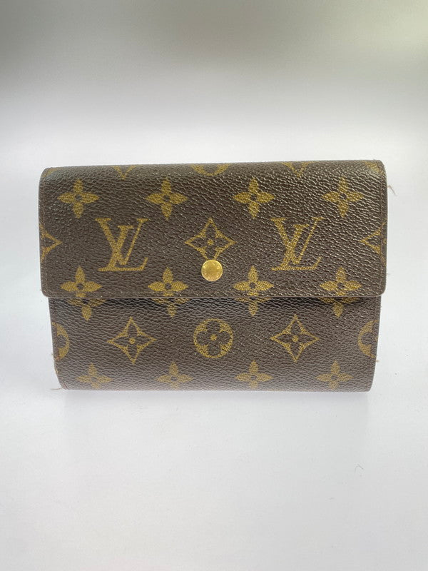 【現状渡し品】【メンズ/レディース】 LOUIS VUITTON ルイ・ヴィトン モノグラム ポルトトレゾール エテュイ パピエ M61202 三つ折り短財布 服飾雑貨 ウォレット 179-250909-kk-01-min カラー：モノグラム 万代Net店