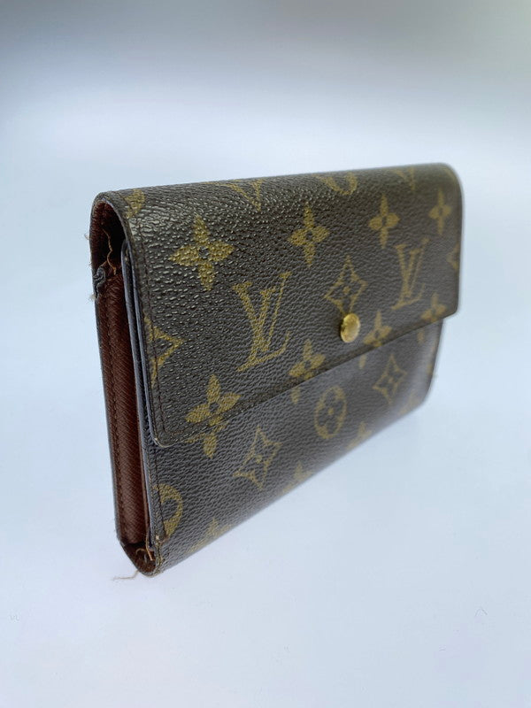 【現状渡し品】【メンズ/レディース】 LOUIS VUITTON ルイ・ヴィトン モノグラム ポルトトレゾール エテュイ パピエ M61202 三つ折り短財布 服飾雑貨 ウォレット 179-250909-kk-01-min カラー：モノグラム 万代Net店
