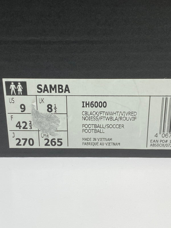【未使用品】【メンズ】 adidas アディダス IH6000 SAMBA 靴 シューズ スニーカー 161-250902-AS-41-min サイズ：27cm カラー：ブラック/ホワイト 万代Net店