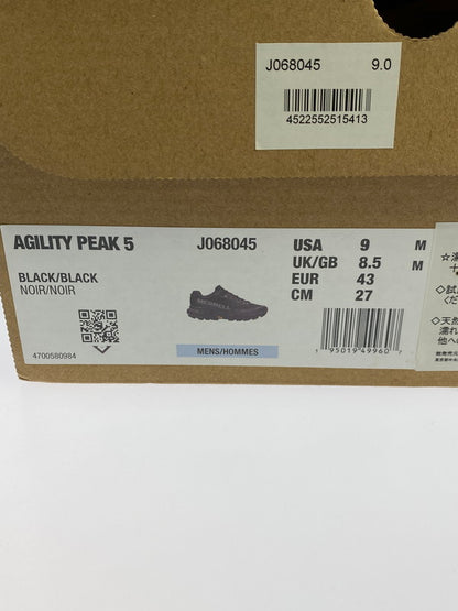 【中古品】【メンズ】 MERRELL メレル J068045 AGILITY PEAK 5 靴 シューズ スニーカー 162-250906-AS-3-min サイズ：27.0cm カラー：ブラック 万代Net店