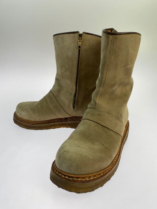 【中古品】【メンズ】 EL RESERO エルレセロ SIDE ZIP SUEDE BOOTS 靴 シューズ スエードブーツ 164-250906-AS-15-min カラー：ベージュ 万代Net店