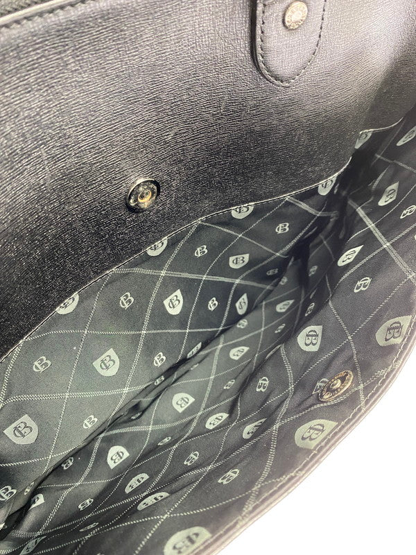 【中古品】【メンズ/レディース】 BURBERRY バーバリー BLACK LABEL CRESTBRIDGE LEATHER TOTE BAG ブラック レーベル クレストブリッジ レザー トートバッグ カバン 188-250912-em-11-min カラー：ブラック 万代Net店