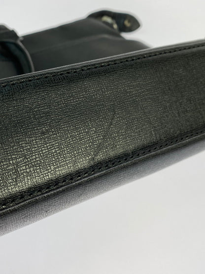 【中古品】【メンズ/レディース】 BURBERRY バーバリー BLACK LABEL CRESTBRIDGE LEATHER TOTE BAG ブラック レーベル クレストブリッジ レザー トートバッグ カバン 188-250912-em-11-min カラー：ブラック 万代Net店