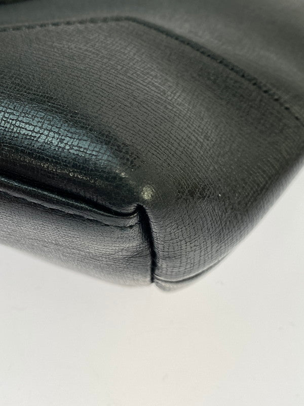 【中古品】【メンズ/レディース】 BURBERRY バーバリー BLACK LABEL CRESTBRIDGE LEATHER TOTE BAG ブラック レーベル クレストブリッジ レザー トートバッグ カバン 188-250912-em-11-min カラー：ブラック 万代Net店