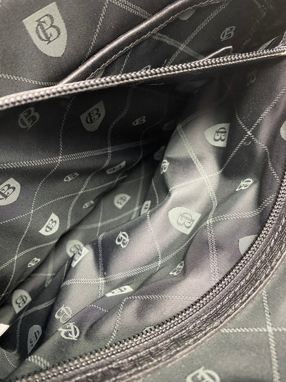 【中古品】【メンズ/レディース】 BURBERRY バーバリー BLACK LABEL CRESTBRIDGE LEATHER TOTE BAG ブラック レーベル クレストブリッジ レザー トートバッグ カバン 188-250912-em-11-min カラー：ブラック 万代Net店