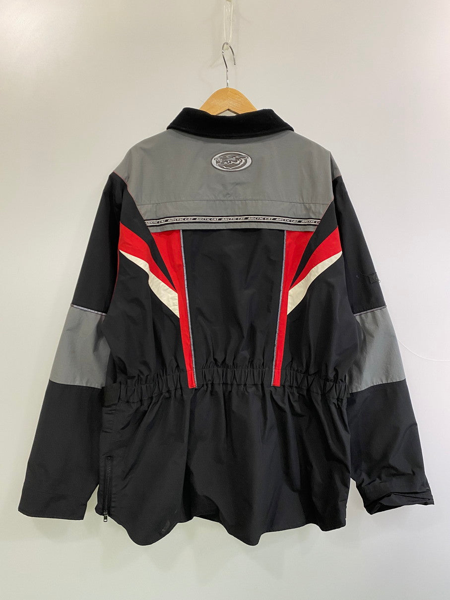 【現状渡し品】【メンズ】 ARCTIC CAT アークティックキャット RACING JACKET レーシング ジャケット メンズ アウター ナイロン 146-250914-em-42-min サイズ：XL カラー：ブラック/レッド 万代Net店