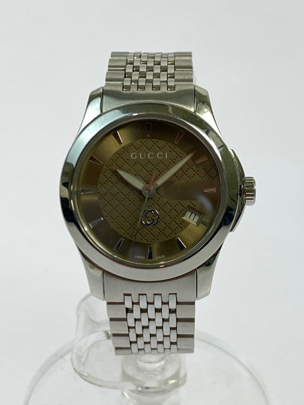 【中古品】【レディース】 GUCCI グッチ 126.5 Gタイムレス 腕時計 レディース クウォーツウォッチ アナログ 197-251130-em-58-min カラー：シルバー 万代Net店