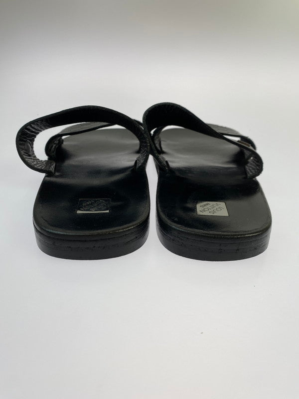 【中古品】【メンズ】 LOUIS VUITTON ルイ・ヴィトン ダミエグラフィット レザー サンダル メンズ 靴 183-250914-em-62-min サイズ：6 カラー：ブラック 万代Net店