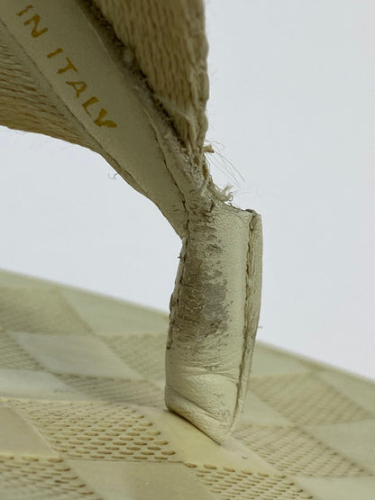 【現状渡し品】【メンズ】 LOUIS VUITTON ルイ・ヴィトン ダミエ トング ラバー ビーチサンダル FD0094 メンズ サンダル 183-250914-em-61-min サイズ：7 カラー：ホワイト系 万代Net店