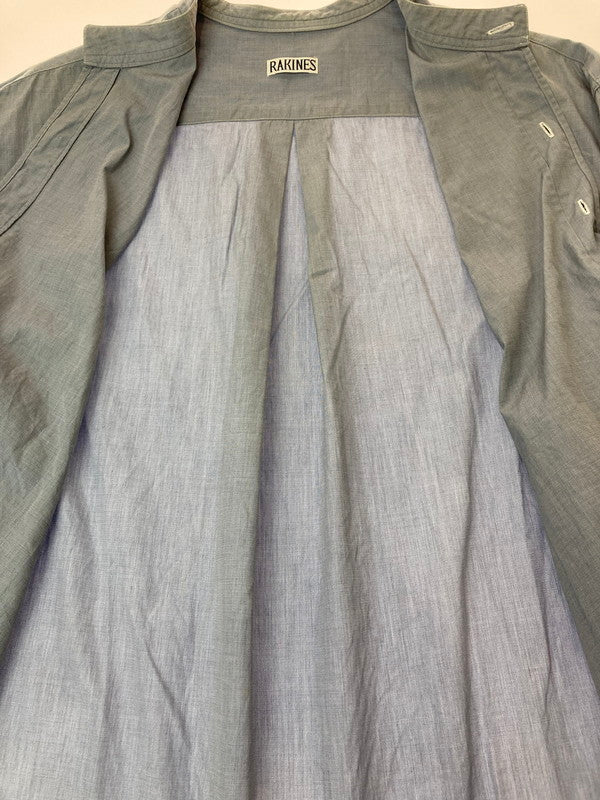 【中古品】【メンズ】 RAKINES ラキネス L/S BANDCOLLAR SHIRT ロングスリーブ バンドカラーシャツ 長袖 トップス 140-250916-kk-16-min サイズ：表記無し 下記参照 カラー：ライトブルー 万代Net店