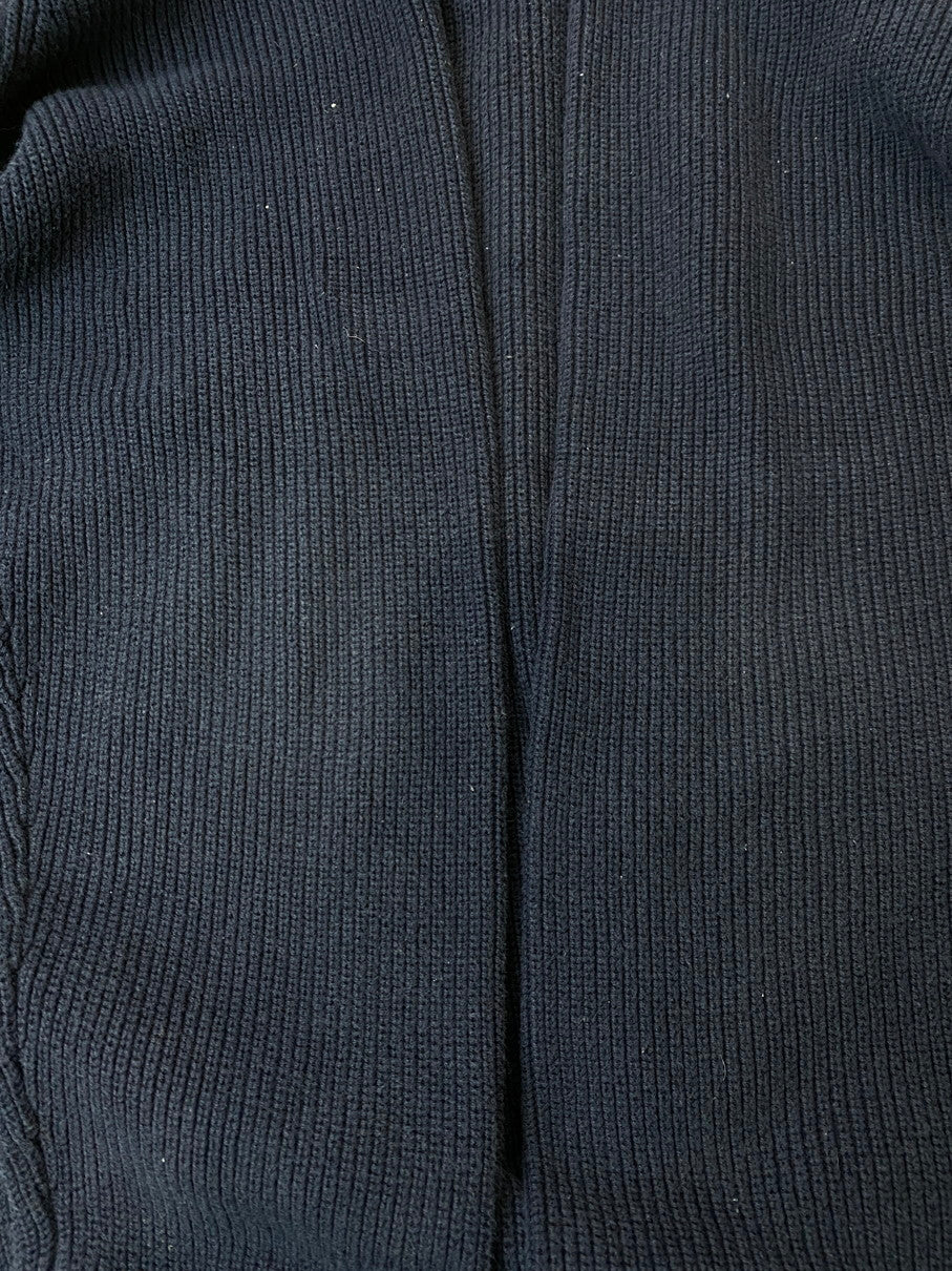 【中古品】【メンズ】 Eddie Bauer エディー・バウアー HALF BUTTON KNIT SWEATER 00S ハーフ ボタン ニット メンズトップス セーター 146-250914-em-34-min サイズ：M カラー：ネイビー 万代Net店