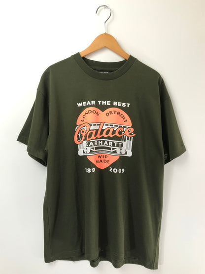 【中古美品】【メンズ】 PALACE パレス × Carhartt WIP カーハート コラボ GRAPHIC S/S T-SHIRT グラフィック ショートスリーブ Tシャツ 半袖 トップス 142-260714-YY-12-tagh サイズ：L カラー：カーキ 万代Net店