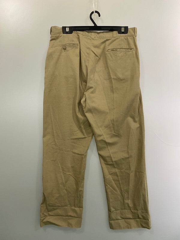 【現状渡し品】【メンズ】 U.S.ARMY ユーエスアーミー ARMY CHINO DSA-100-68-C-2060 60'S アーミー チノ トラウザーズ コットン メンズ パンツ 60年代 ヴィンテージ 157-251214-em-09-min サイズ：W38×L31 カラー：ベージュ 万代Net店
