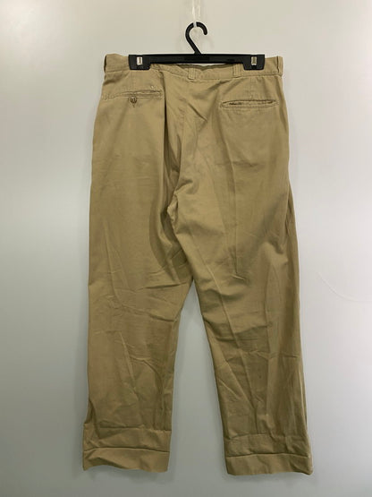【現状渡し品】【メンズ】 U.S.ARMY ユーエスアーミー ARMY CHINO DSA-100-68-C-2060 60'S アーミー チノ トラウザーズ コットン メンズ パンツ 60年代 ヴィンテージ 157-251214-em-09-min サイズ：W38×L31 カラー：ベージュ 万代Net店