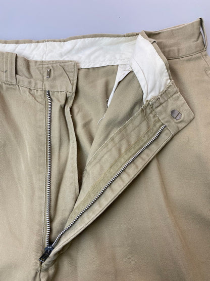 【現状渡し品】【メンズ】 U.S.ARMY ユーエスアーミー ARMY CHINO DSA-100-68-C-2060 60'S アーミー チノ トラウザーズ コットン メンズ パンツ 60年代 ヴィンテージ 157-251214-em-09-min サイズ：W38×L31 カラー：ベージュ 万代Net店