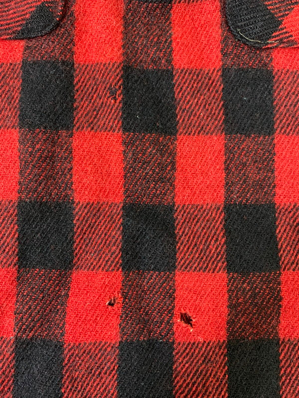 【現状渡し品】【メンズ】 HERCULES ハーキュレス 50'S HALF ZIP WOOL SHIRT ハーフジップウールシャツ 146-250904-ks-20-min カラー：レッド系 万代Net店