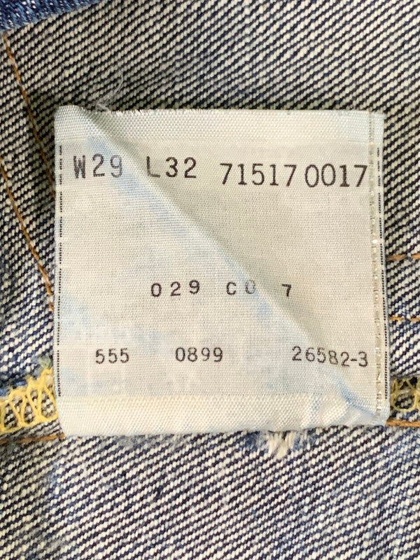 【現状渡し品】【メンズ】 Levi's リーバイス 90'S BIG E 517-0217 DENIM PANTS バレンシア工場 デニムパンツ 157-250904-ks-06-min サイズ：W29×L32 カラー：インディゴ 万代Net店