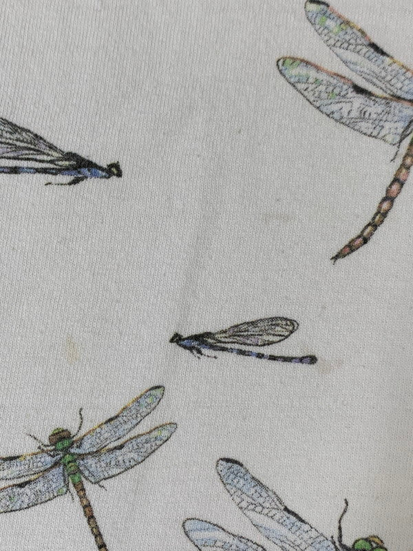 【中古品】【メンズ】 GILDAN ギルダン 00'S DRAGONFLY PRINT TEE ショートスリーブ 146-250902-AS-56-min サイズ：L カラー：ホワイト 万代Net店