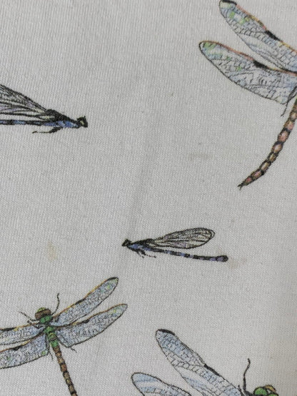 【中古品】【メンズ】 GILDAN ギルダン 00'S DRAGONFLY PRINT TEE ショートスリーブ 146-250902-AS-56-min サイズ：L カラー：ホワイト 万代Net店