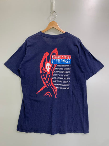 【中古品】【メンズ】 ROLLING STONES ローリングストーンズ 1994 95 VOODOO LOUNGE TOUR TEE BROCKUMタグ ショートスリーブ 146-250902-AS-55-min サイズ：L カラー：ネイビー 万代Net店
