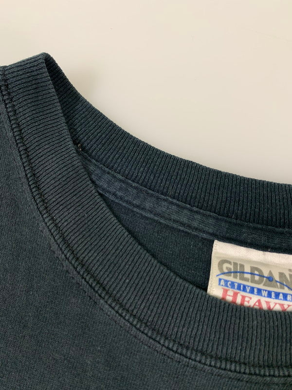 【中古品】【メンズ】 RUSH 90-00'S PRINT TEE GILDANタグ ショートスリーブ 146-250902-AS-57-min サイズ：M カラー：ブラック 万代Net店