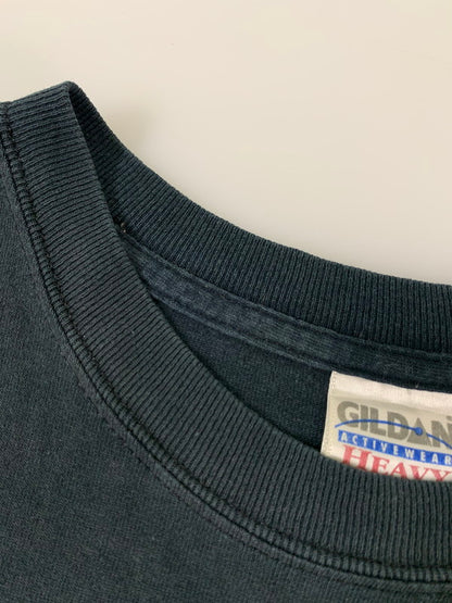 【中古品】【メンズ】 RUSH 90-00'S PRINT TEE GILDANタグ ショートスリーブ 146-250902-AS-57-min サイズ：M カラー：ブラック 万代Net店