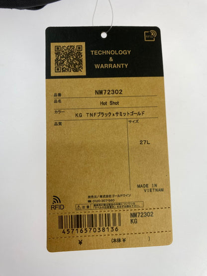 【中古美品】【メンズ】 THE NORTH FACE ザ・ノースフェイス NM72302 HOT SHOT BACKPACK バックパック リュック 188-250906-AS-24-min カラー：ブラック/イエロー 万代Net店