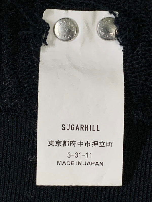 【中古品】【メンズ】 SUGARHILL シュガーヒル 21AWSW02 RAW EDGE SWEAT SHIRTBLACK スウェット トレーナー 140-250902-AS-46-min サイズ：2 カラー：ブラック 万代Net店