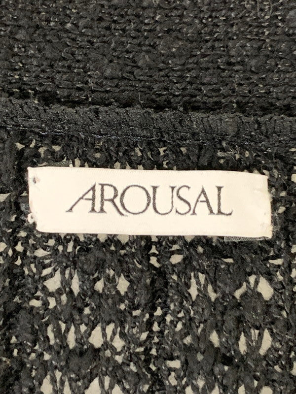 【中古品】【メンズ】 AROUSAL アローサル 23FW-KT02 NEP CARDIGAN ネップカーディガン 140-250902-AS-48-min サイズ：L カラー：ブラック 万代Net店