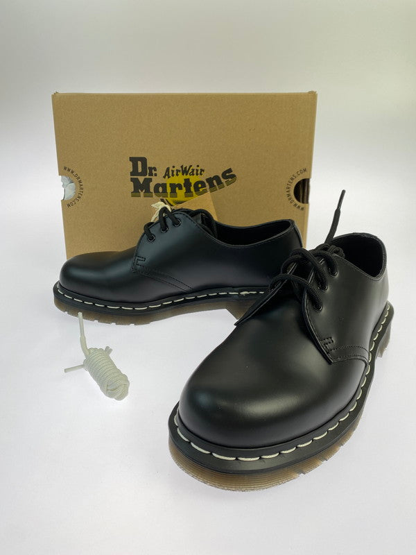 【中古美品】【レディース】 Dr.Martens ドクターマーチン 24757001 1461 WS 3ホール レザーシューズ ホワイトステッチ 167-250906-AS-2-min サイズ：US7 カラー：ブラック 万代Net店