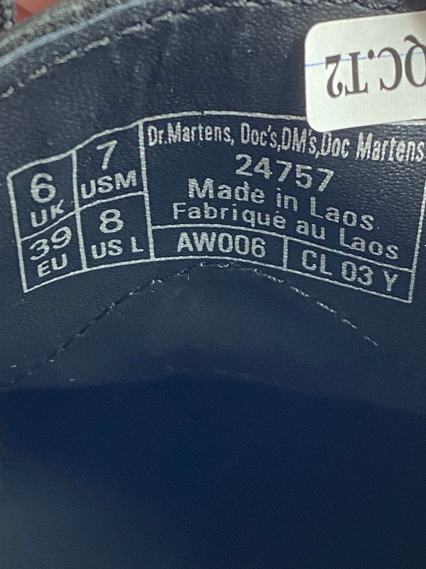 【中古美品】【レディース】 Dr.Martens ドクターマーチン 24757001 1461 WS 3ホール レザーシューズ ホワイトステッチ 167-250906-AS-2-min サイズ：US7 カラー：ブラック 万代Net店